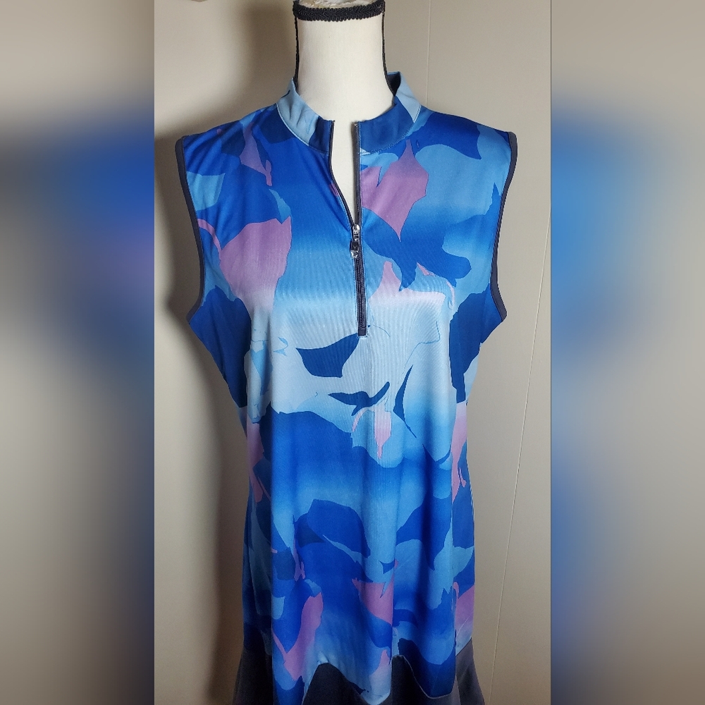 Callaway Golf XL NWT Blue Sea Star Opti Dry Athletic Dress‎ - Picture 4 of 14